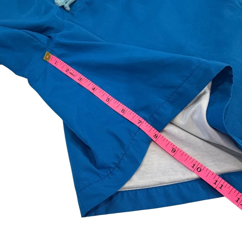 Lacoste Blue Solid Swim Trunks, 3XL